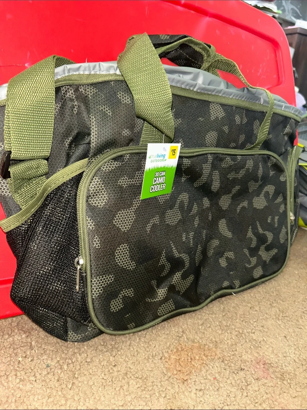 Camo 30-Can Cooler Bag - Olive Green